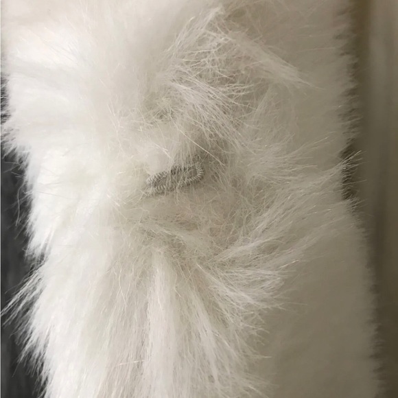 Rare Vintage 70s Rose Cloak & Suit Co Inc Mid-Length Gray Ivory Fur Coat Size 10 - Picture 9 of 15